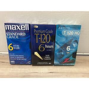 Blank VHS Video Tapes Bundle of 3
